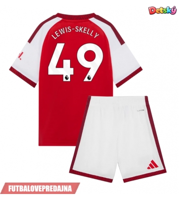 Lacne Dětský Futbalové dres Arsenal Myles Lewis-Skelly #49 2026-27 Krátky Rukáv - Domáci (+ trenírky)